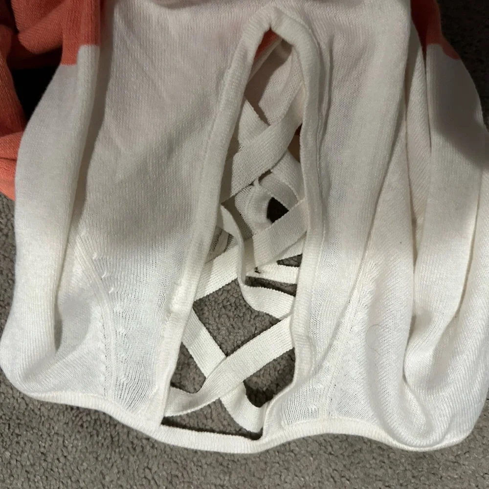 New York & Company Color Block Sweater XL
